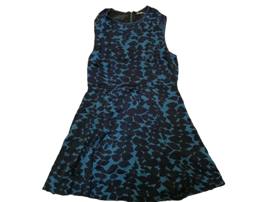 Blue and Black Dress