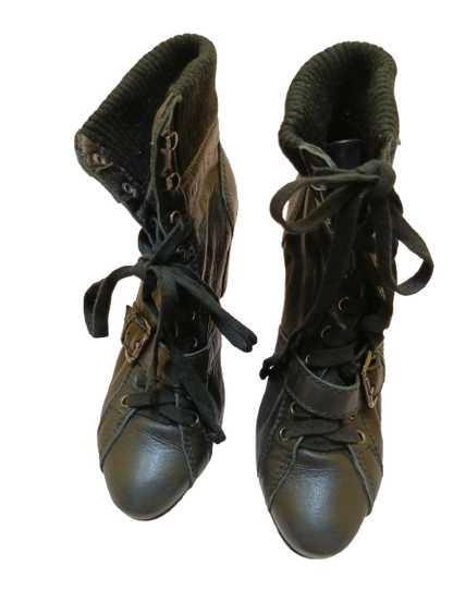 Cool Black Shoes with Ties