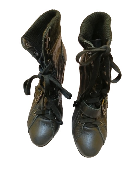 Cool Black Shoes with Ties